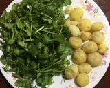 A picture of step 2 of Dhaniya Aloo / Potato in Coriander Gravy.