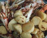Foto langkah ke 3 dari resep Kepiting bakso ikan balado.