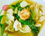 รูปขั้นตอนการทำที่ 6 ของ ราดหน้าเส้นใหญ่กรอบผักรวม เต้าหู้(เจ,วีแกน)Vegan, No animals