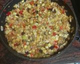 Foto del paso 7 de la receta Mosaico de pisto, potón y langostinos