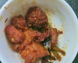 A picture of step 2 of Chicken franky.
