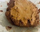 A picture of step 5 of Nutella brownie in microwave 1 minute.