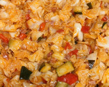 Foto del paso 4 de la receta: Repollo con calabacín y jamón