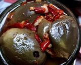 صورة لخطوة 4 من وصفة مكدوس الباذنجان بزيت الزيتون