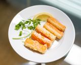 A picture of step 3 of Fried seafood sticks.