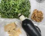 A picture of step 1 of Arugula and Walnut Pesto.