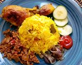 Foto langkah ke 5 dari resep Nasi Katok Kuning khas Brunei Darussalam Ala-Ala.