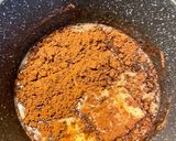 A picture of step 4 of Texas Sheet Cake.