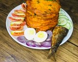 A picture of step 3 of Savory pan cake (chibi)🍽.