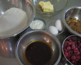 A picture of step 8 of Raspberry Caramel Muffins.