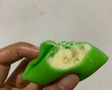 Foto langkah ke 5 dari resep Pancake Durian simpel takaran sendok tanpa mixer.