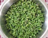 A picture of step 1 of Radish pod paneer masala.