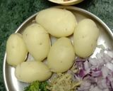 सिंघाड़ा (समोसा) चाट रेसिपी चरण 1 फोटो