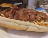 Foto del paso 6 de la receta: Sándwich de cerdo y ensalada fresca🥙🌯🍖