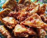 Gambar langkah 4 resipi Tauhu Goreng Tempura.