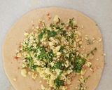 A picture of step 2 of Wheat paratha stuffed paneer.