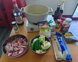 A picture of step 1 of Braised Beef Noodle Soup.