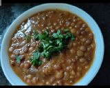 A picture of step 7 of Akhi masoor dal.