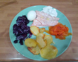 Foto del paso 6 de la receta: Salmón al vapor con lactonesa de hierbabuena y guarnición