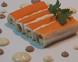Foto del paso 9 de la receta: Canelones fríos de gambas con alioli de albahaca y ajo negro