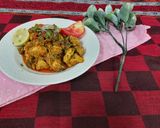 A picture of step 2 of Chicken fry karhai.