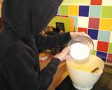 A picture of step 5 of Vickys Pear Pudding with a Cinnamon Sugar Crust, GF DF EF SF NF.