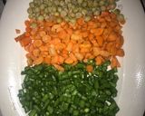 A picture of step 2 of Egg fried rice.