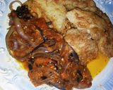 A picture of step 3 of Fried yam with sauce.