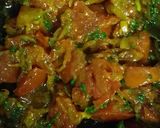 A picture of step 4 of Tomato sabzi.