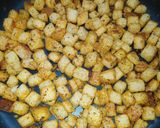 Φωτογραφία βήματος 7 της συνταγής Kartoffeln Suppe (πατατόσουπα) με σπιτικά κρουτόνς!