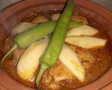 Une image de l'étape 7 de Tajine marocain au poulet, légumes et olives.