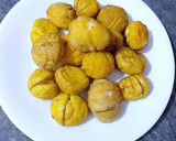 Foto del paso 5 de la receta: Crema de castañas asadas y glaseadas con frutos secos