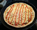 Foto langkah ke 2 dari resep Pizza teflon simpel.