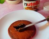 A picture of step 5 of Red Velvet Pancakes with Nutella.