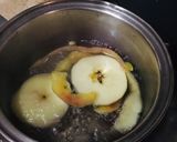A picture of step 2 of Apple tea with Apple peels.