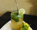 A picture of step 3 of Gondhoraj lemon mint mojito.
