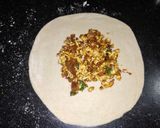 A picture of step 3 of Paneer Paratha.