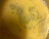 A picture of step 1 of Mushroom, spinach, egg omelette sandwich.