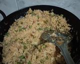 A picture of step 6 of Veg manchurian and fried rice.