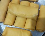 Foto langkah ke 7 dari resep Chicken Egg Roll Saus Merah Putih.