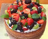 A picture of step 12 of New York baked cheesecake.