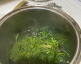 A picture of step 2 of Palak paneer.