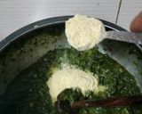 A picture of step 2 of Punjabi Palak Sarson Ka Saag.