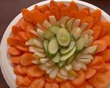 A picture of step 1 of Tiranga Salad.