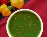 A picture of step 5 of Spinach Clear Soup.
