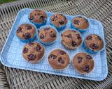 Meggyes mákos muffin meggybefőttből recept fázis 3 fotója