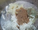 A picture of step 1 of Kuttu atta ka cheela.