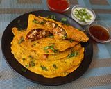 A picture of step 6 of Protein Rich Besan chilla with Paneer stuffing.