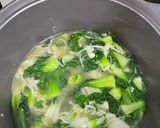 上湯鹹蛋小棠菜的食譜步驟2照片