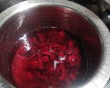 A picture of step 3 of Beetroot tutti frutti and carrot beetroot halwa.